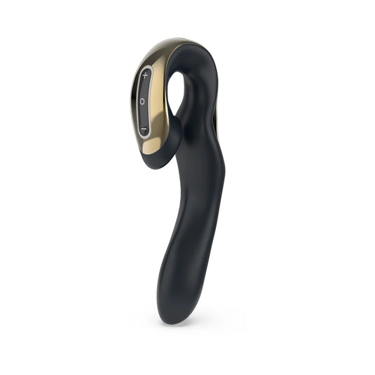 Zini Roae Three-Way Luxury Vibrator - Black and Gold