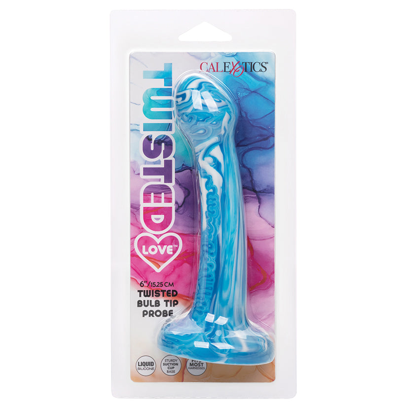 Twisted Love Dildo Twisted Bulb Tip Probe-Blue