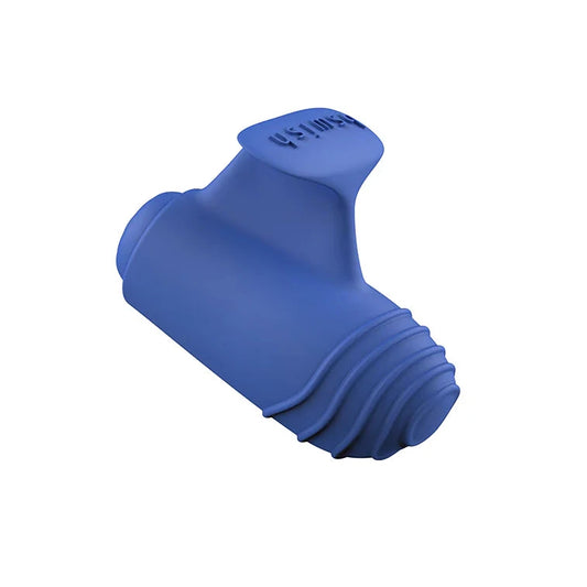 tiny denim blue finger vibrator