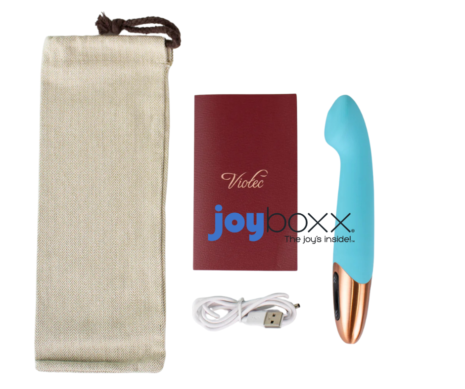 Tethys Touch Panel G-Spot Vibrator 7.5" Light Blue