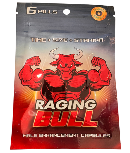 Raging Bull Cherry Honey Male Enhancement (6-Count Bag)