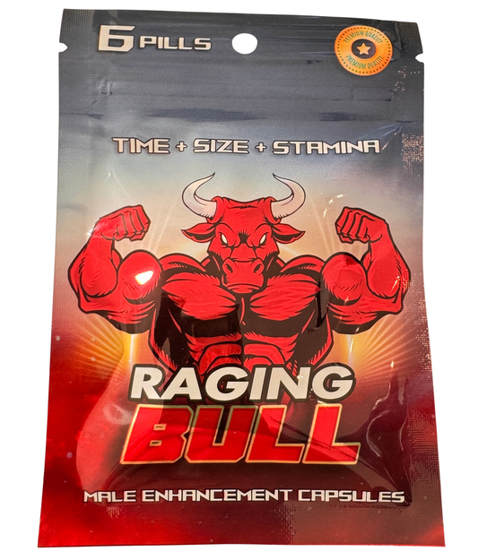 Raging Bull Cherry Honey Male Enhancement (6-Count Bag)