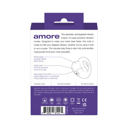 VeDO Amore Rechargeable Pleasure Vibe Purple Heart