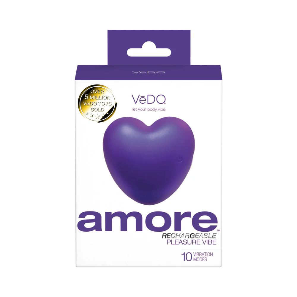 VeDO Amore Rechargeable Pleasure Vibe Purple Heart