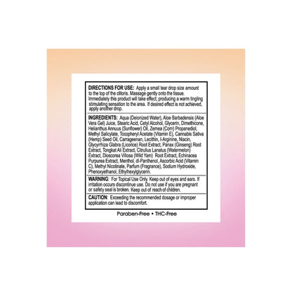 Body Action High Climax Hemp Seed Oil Stimulating Gel - Made in USA