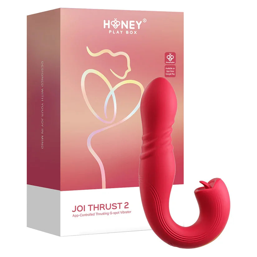 Honey Play Box JOI THRUST G-spot Vibrator & Tongue Clit Licker Joyboxx Honey Play Box JOI THRUST G-spot Vibrator & Tongue Clit Licker Joyboxx