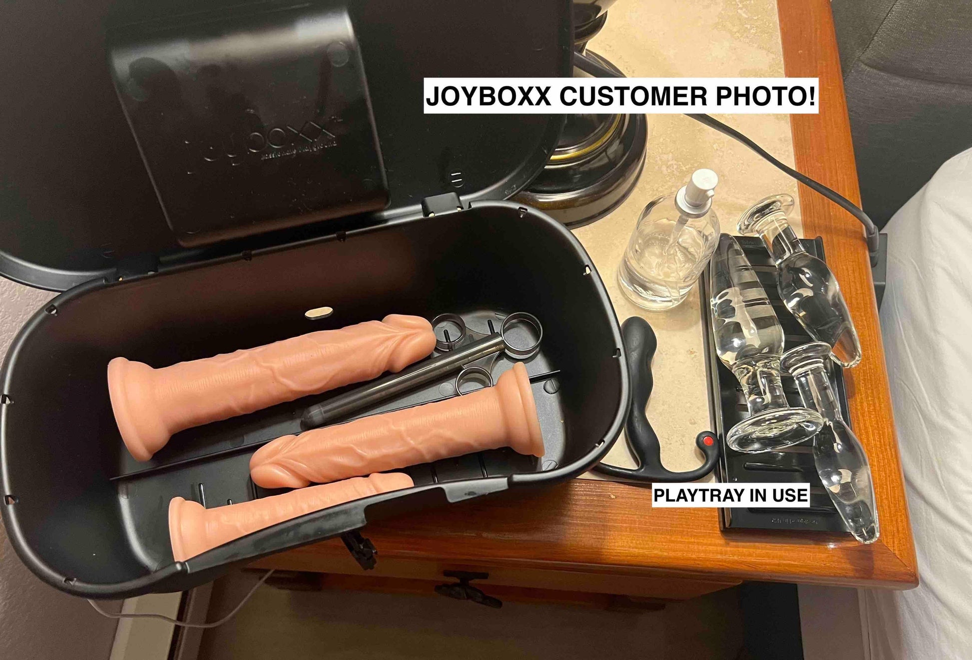 Joyboxx + Playtray + Joybuff = Safe Storage System Adult Stuff Joyboxx + Playtray + Joybuff = Safe Storage System Adult Stuff