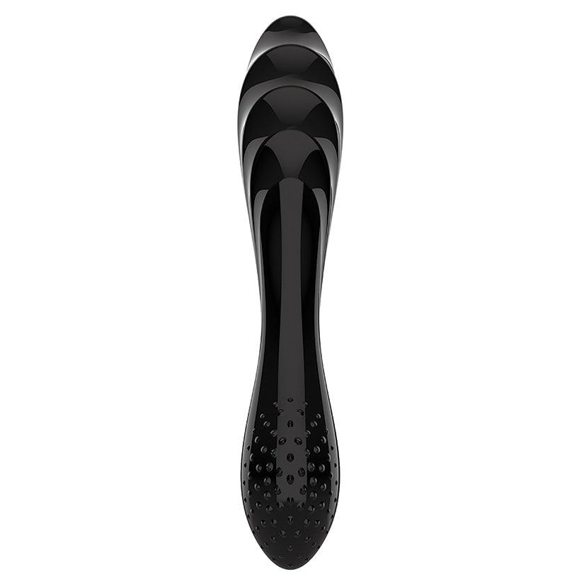 Satisfyer Dazzling Crystal Glass Dildo - Black Joyboxx Satisfyer Dazzling Crystal Glass Dildo - Black Joyboxx
