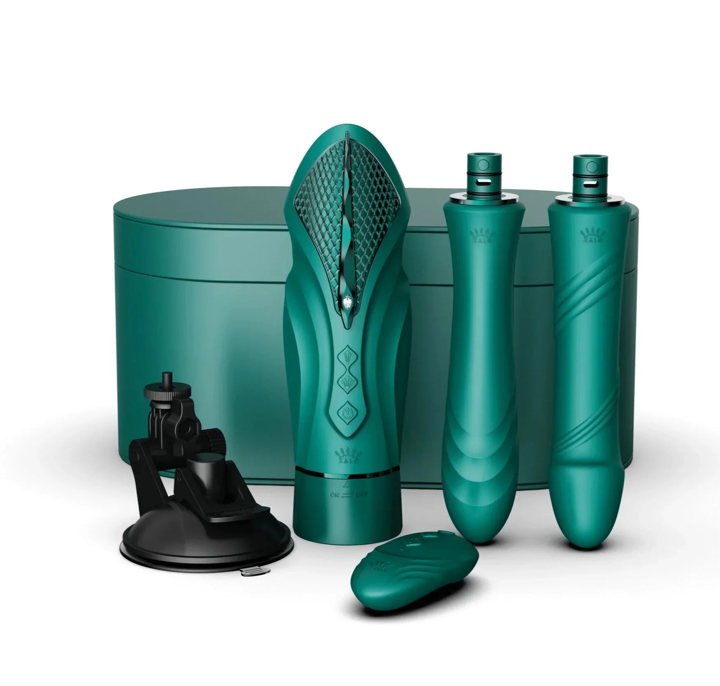 Zalo Sesh - Compact Thrusting Sex Machine - Emerald Green Joyboxx Zalo Sesh - Compact Thrusting Sex Machine - Emerald Green Joyboxx