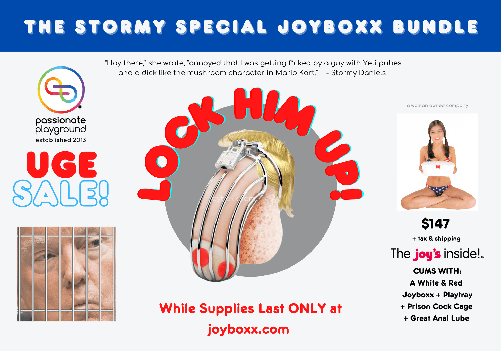 Stormy Special Lock Him Up! Joyboxx Bundle - PP Shipping ;)